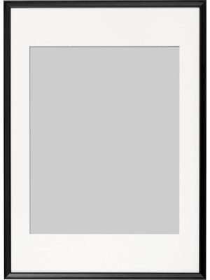 IKEA Modern Siyah Ahşap Fotoğraf Çerçevesi 50X70 cm - Duvar/masa Üstü Dekoratif Resim Çerçevesi - Şık Tasarım