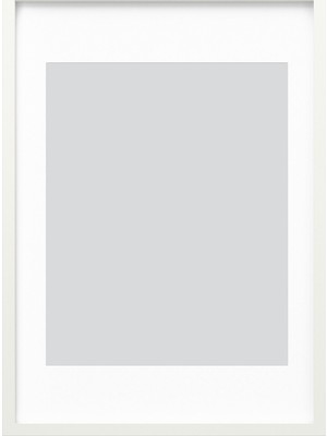 IKEA Modern Beyaz Ahşap Fotoğraf Çerçevesi 50X70 cm - Duvar/masa Üstü Dekoratif Resim Çerçevesi - Şık Tasarım