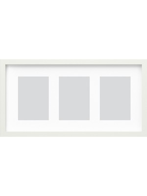 IKEA Modern Beyaz Ahşap Fotoğraf Çerçevesi 55X28 cm - Duvar/masa Üstü Dekoratif Resim Çerçevesi - Şık Tasarım