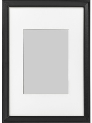 IKEA Modern Siyah Ahşap Fotoğraf Çerçevesi 21X30 cm - Duvar/masa Üstü Dekoratif Resim Çerçevesi - Şık Tasarım