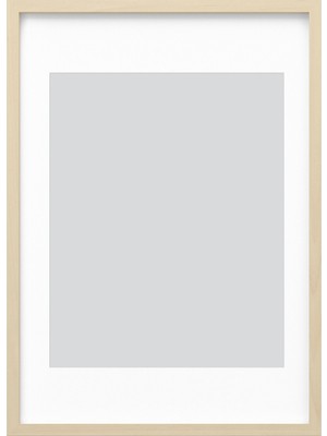 IKEA Modern Doğal Ahşap Fotoğraf Çerçevesi 50X70 cm - Duvar/masa Üstü Dekoratif Resim Çerçevesi - Şık Tasarım