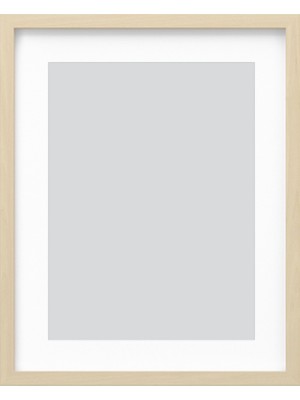 IKEA Modern Doğal Ahşap Fotoğraf Çerçevesi 40X50 cm - Duvar/masa Üstü Dekoratif Resim Çerçevesi - Şık Tasarım