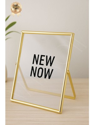 Empressco Luna Gold Şeffaf Çerçeve – Masaüstü Fotoğraf ve Poster Çerçevesi 20 x 25 cm
