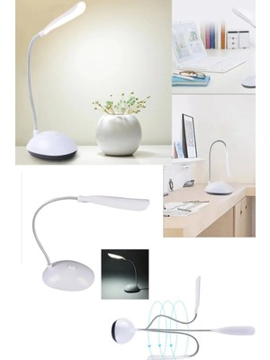 Empressco Mini Akrobat Pilli LED Masa Lambası Beyaz Spiral Çalışma Lambası