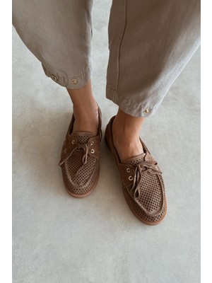 Nope21 Life Toprak Hakiki Deri Loafer