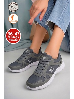 Albishoes Unisex Kadın Erkek Mevsimlik Kışlık Cilt Anatomik Ultra Rahat Taban Sneaker Spor Ayakkabı