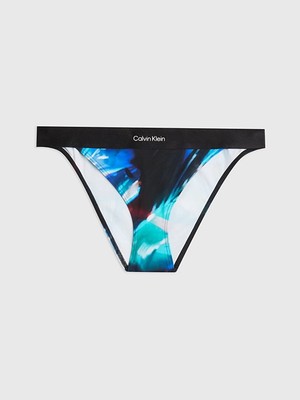 Calvin Klein Kadın / Kız Mavi Calvin Klein Bıkını-Prınt Mavi Kadın Bikini Altı