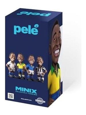 Mınıx Pele Brezilya 1. Kit 12 cm Figür - Koleksiyonluk Pele Figürü Spor Futbol Simge Serisi Hayranlar Için