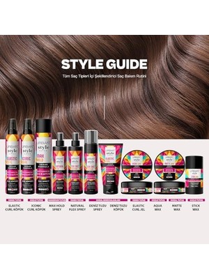 Style Guide Deniz Tuzu Doğal Dalga Sağlayan Şekillendirici Saç Köpüğü 200 Ml- Vegan