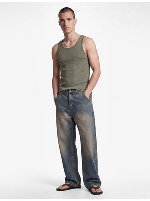Koton Kolsuz Pamuklu Bisiklet Yaka Slim Fit Atlet