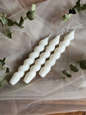 Empressco Burgulu Spiral Şamdan Mum