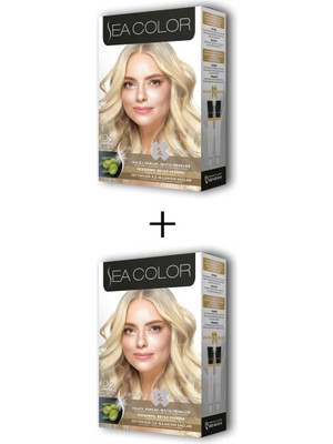 Sea Color 2x2 Tüp Krem Saç Boyası Seti Bebek Sarısı No:0.2