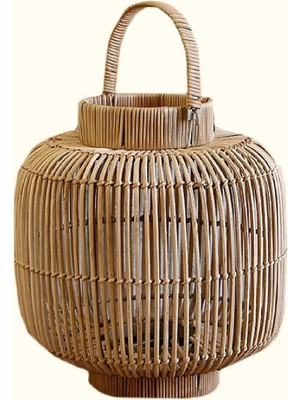 Empressco Meander El Yapımı Dekoratif Rattan Mumluk 28X30X38 8940