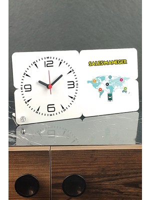 Empressco Sales Maneger Ahşap Masa Saati