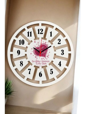 Empressco Sevgililer Günü Hediyesi Duvar Saati 40CM 013