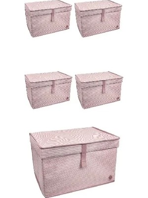 Aydogan's Düzenleyici Kutu Organizer Cırtlı Saklama Hurç Maxi Boy 30CM x 40CM x 50CM (5 Adet)