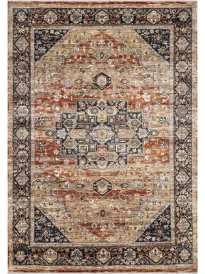Bahariye Halı Etnik ET02 Kiremit Modern Halı