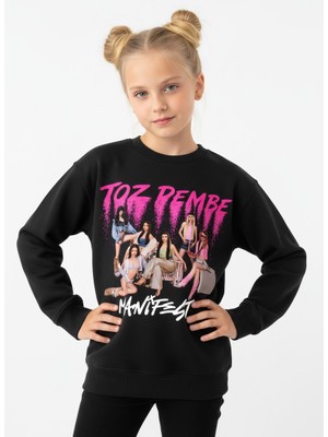 Seabubbles Manifest Toz Pembe Kız Çocuk Sweatshirt