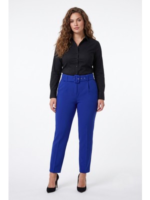 Woow Kadın Kemerli Bilek Pantolon BGL-ST03690