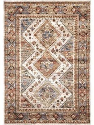 Bahariye Halı Etnik ET04 Krem Modern Halı