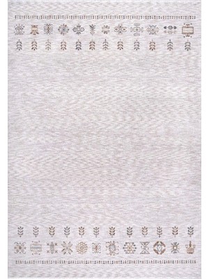 Bahariye Halı Zagros ZG01 Krem Dayanıklı Polyester Halı
