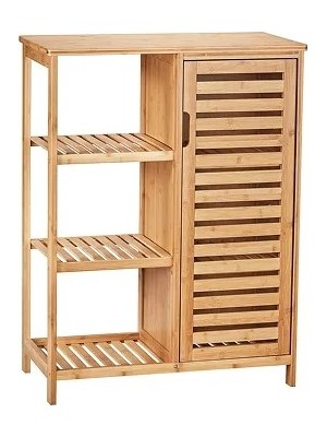 Panalı Bambu Çekmeceli Dolap 88 x 66 x 33 cm