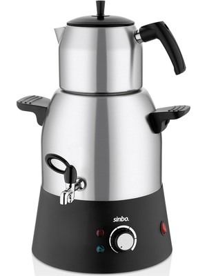 Ttt Sinbo Elektrikli Semaver - Musluklu Çay Makinesi - 3 Litre Çelik Su Kazanı