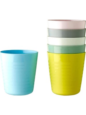 Hype Store Ikea 004 613.79 Çocuk Plastik Bardağı Çok Renkli 17 cm (6'lı Paket)