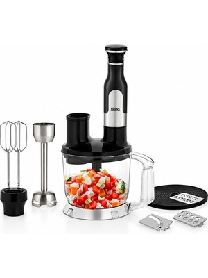 Ttt Sinbo El Multi Blender Seti - 2 Litre Hazneli - Paslanmaz Çelik Bıçaklı