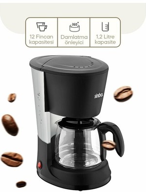 Ttt Sinbo 2'si 1 Arada Filtre Kahve ve Çay Demleme Makinesi