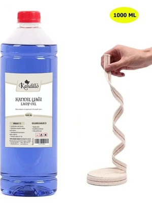 Empressco Kandillo Mavi Kandil Yağı 1 Lt + 50CM Fitil
