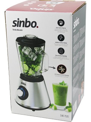 Ttt Sinbo Turbo Doğrayıcı Blender - Buz Kırıcı - 1.5 Litre Cam Hazne