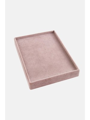 Zero Land Spt-Gld Dikey Anfora Kumaş Batırmalı Yüzük Tablası 17X23  Pembe
