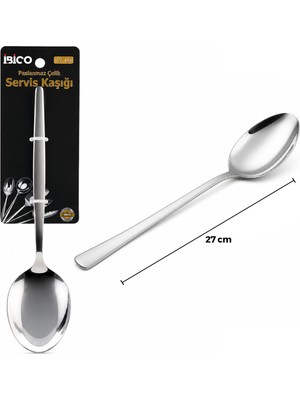 Ttt Metal Servis Kaşığı - Krom Renk - 27 cm