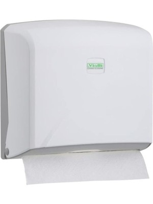 Vialli Z Katlı Kağıt Havlu Dispenseri 22 cm 200 Ad Beyaz K2