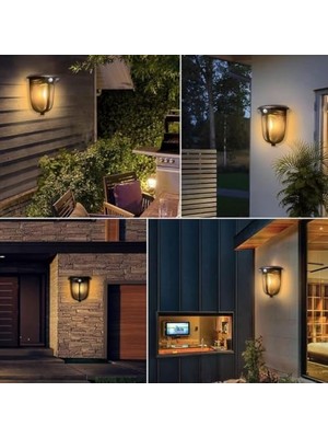 Güneş Enerjili Hareket Sensörlü, Cob LED Duvar APLIK/GT-SL18