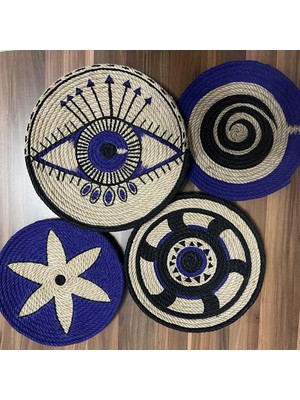 Empressco Susen Design Bohem Duvar Tabağı Seti Mor