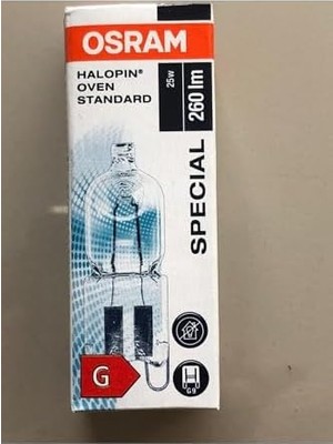 Halojen Ampul G9 25W, Fırın Lambası, 260 Lümen