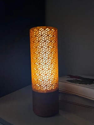 Empressco Geometrik Desenli Özel Tasarım Dekoratif Masa Lambası