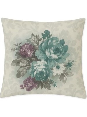Dijital Baskı Bitki ve Yaprak Desenli Dekoratif Yastık Kılıfı 45X45 cm – Fermuarlı, Yıkanabilir, Modern Doğal Tasarım, 4’lü Set – Iç Yastık Dahil Değildir