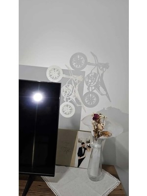Empressco Tenere Cross Fosforlu Karanlıkta Parlayan Duvar Dekoru 2d
