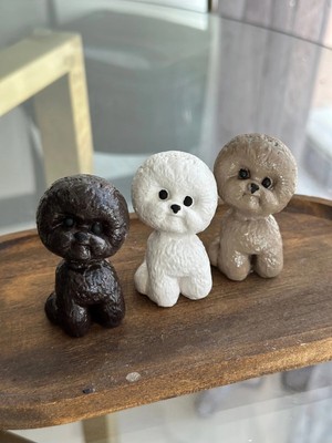Empressco Dekoratif 3’lü Mini Köpek Biblo Seti - Süs Eşyası