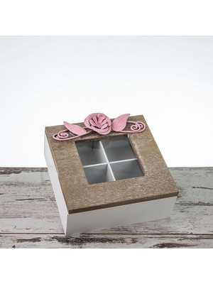 Ahşap Çok Amaçlı Saklama Kutusu/organizer 15X15 LN648