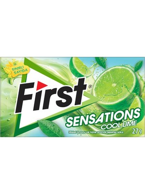 First Sensations Cool Lime Aromalı Şekersiz Sakız 27 gr
