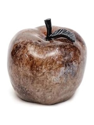 Dekoratif Amber Apple Heykel (16 Cm)