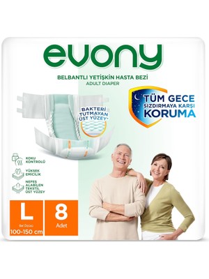 Yetişkin Bezi Bakteri Tutmayan Yüzey Large 8 Li