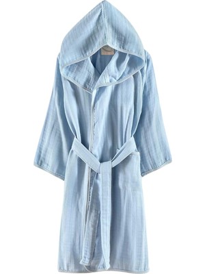 Happy Trend Pamuklu Müslin Bornoz | Havuz, Plaj, Banyo Kapşonlu Kız-Erkek Çocuk Kimono, Panço, Plaj Havlusu, Kapüşonlu