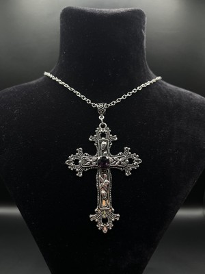 AG23 Tasarım Büyük Gothic Gotik Haç Kolye