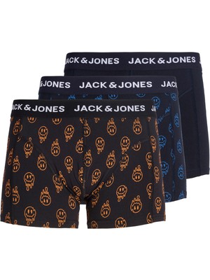 Jack & Jones Jack Jones Jacdale Smıley Trunks 3 Pack Sn Erkek Siyah Boxer 12301230-02