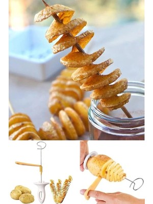 Empressco Spiral Patates Dilimleyici Aparat Çubukta Patates Cips Yapma